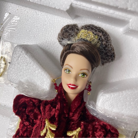 Barbie Vintage “Holiday Ball” 1998 Porcelain Doll New In Box Limited Edition - Picture 3 of 7